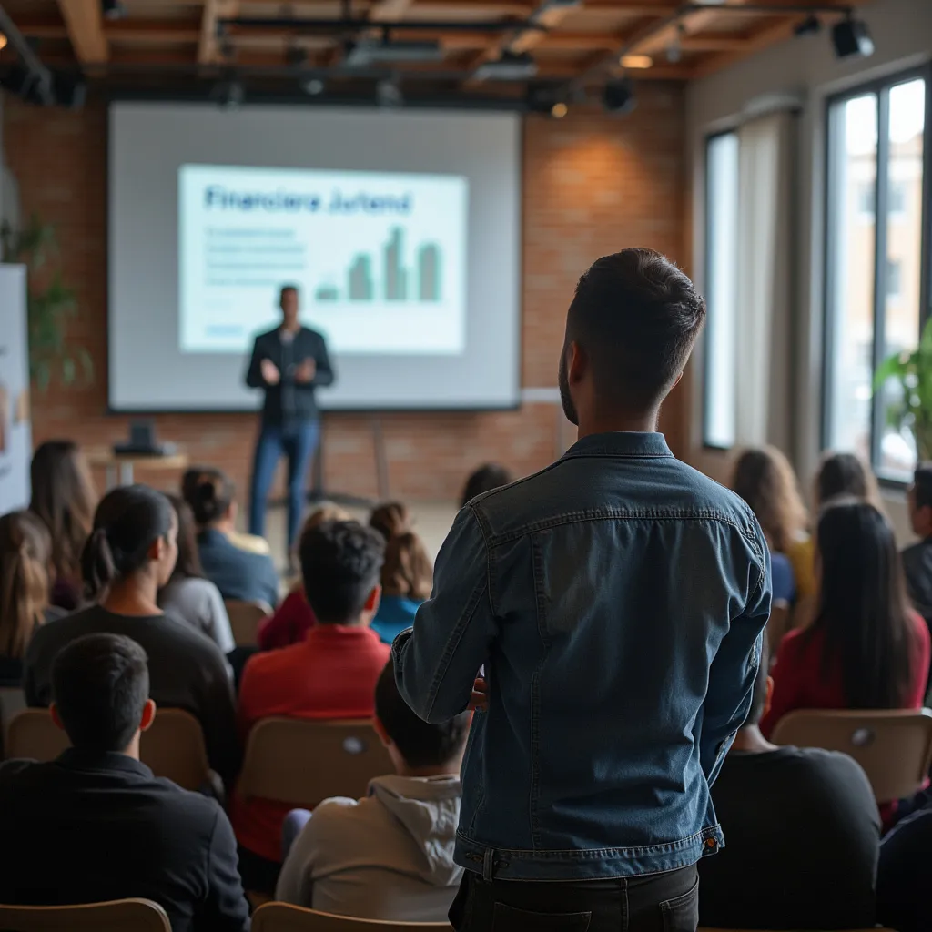 Presentación en evento juvenil